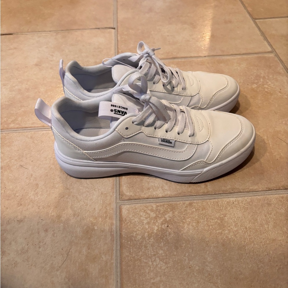 Vans All-White Low-Top Sneakers